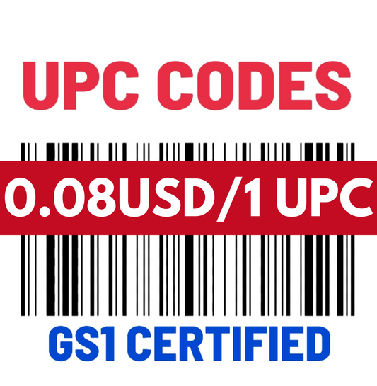 (1000)UPC/EAN/GTIN Codes Amazon Ebay Etsy Shopify Barcode Number (GS1 certified)